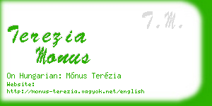 terezia monus business card